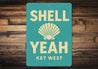 Shell Yeah Beach Pun Beachhouse Sign