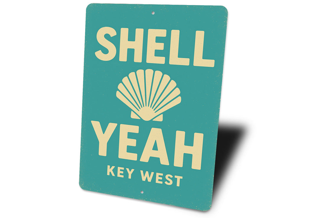 Shell Yeah Beach Pun Beachhouse Sign