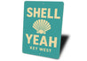 Shell Yeah Beach Pun Beachhouse Sign