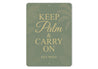 Keep Palm & Carry On Key West Resort-Themed Pun Sign
