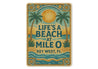 Life's A Beach At Mile 0 Mosaic Tile Theme Key West Sign