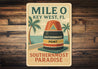 Mile 0 Southernmost Paradise Nostalgic 1920s Key West Sign