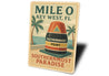 Mile 0 Southernmost Paradise Nostalgic 1920s Key West Sign