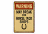 Horse Tack Shops Horshoe Equestrian Rustic Sign