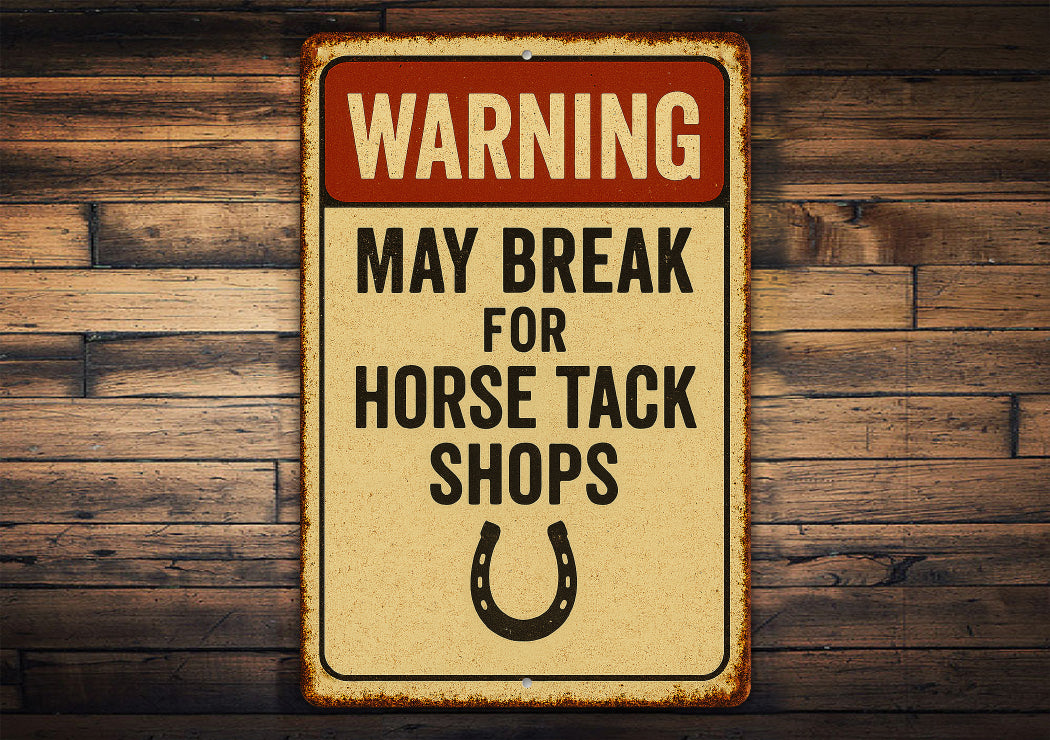 Horse Tack Shops Horshoe Equestrian Rustic Sign