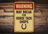 Horse Tack Shops Horshoe Equestrian Rustic Sign