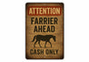 Farrier Ahead Rustic Horse Farm Sign