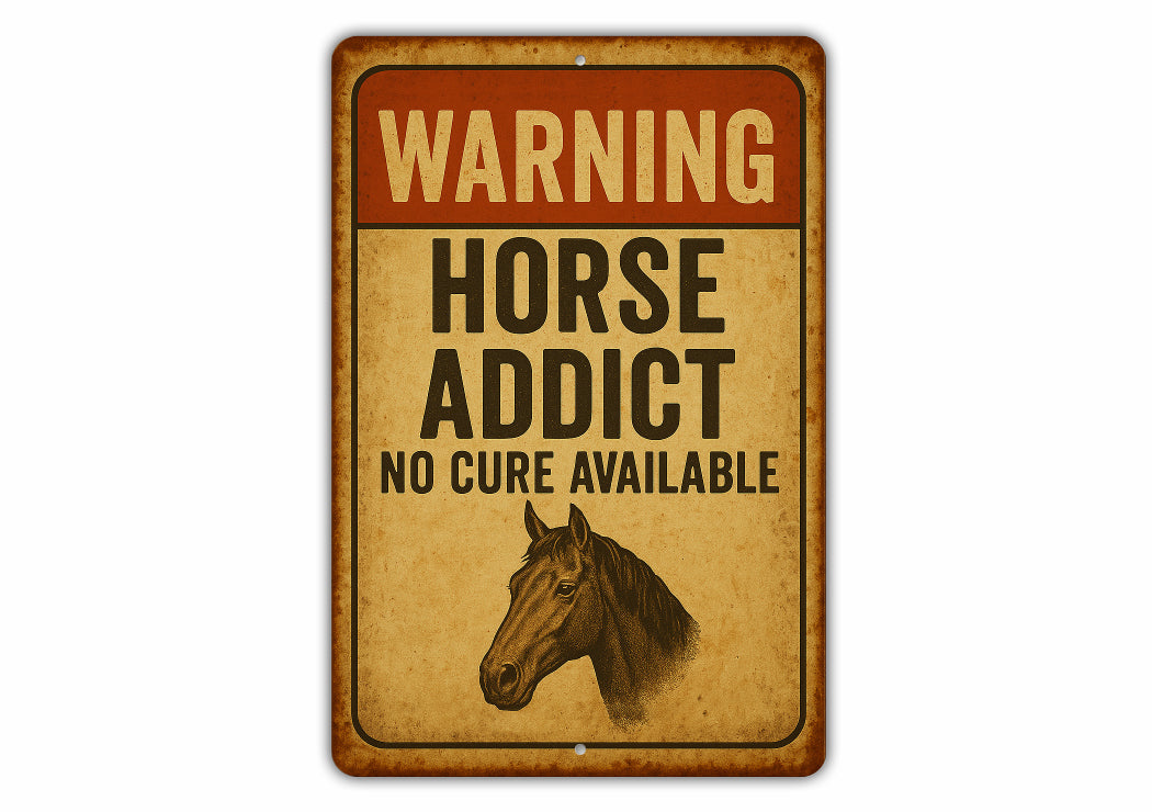 Equestrian Horse Farm Ranch Funny Rustic Sign