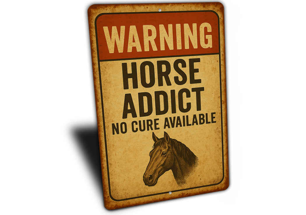 Equestrian Horse Farm Ranch Funny Rustic Sign