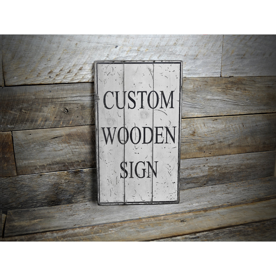 Wide Rectangle Custom Wooden Sign - [12" x 24"]