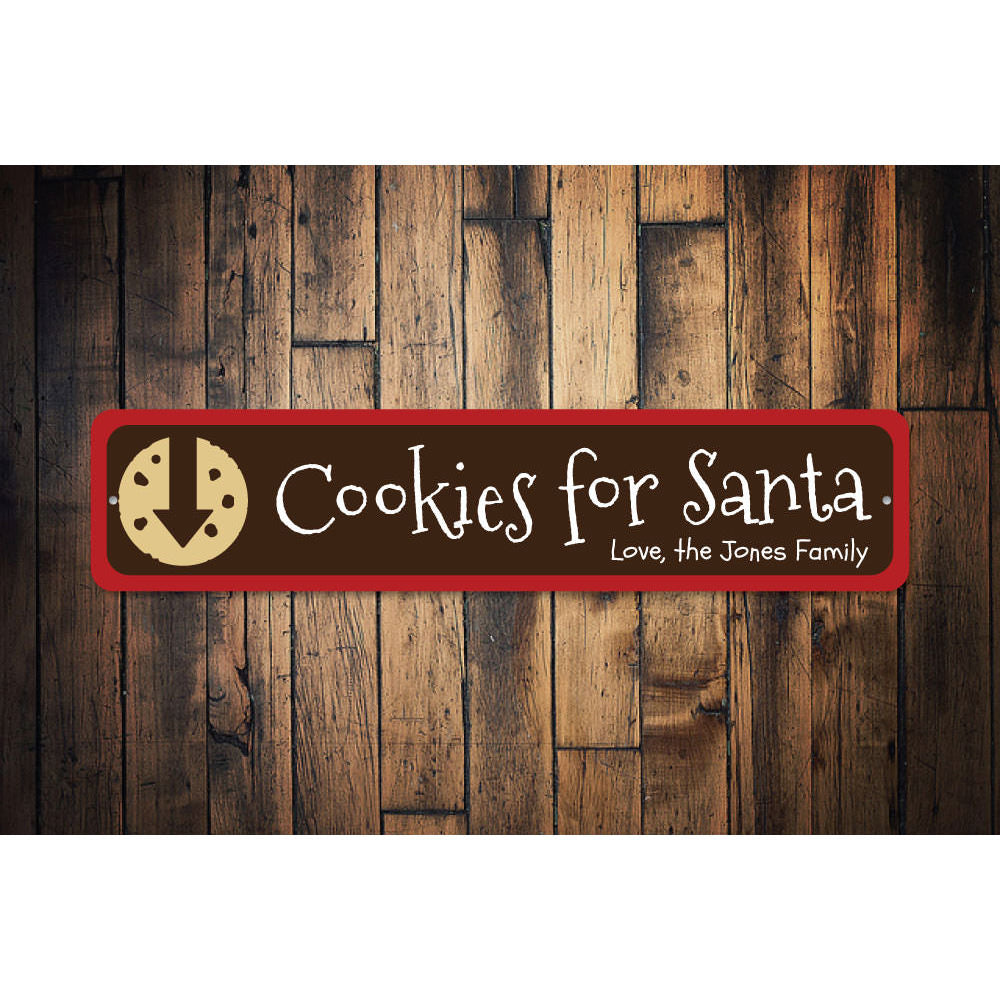 Cookies for santa Sign Aluminum Sign