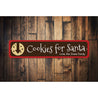 Cookies for santa Sign Aluminum Sign