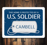 US Soldier Dog Tag  Sign