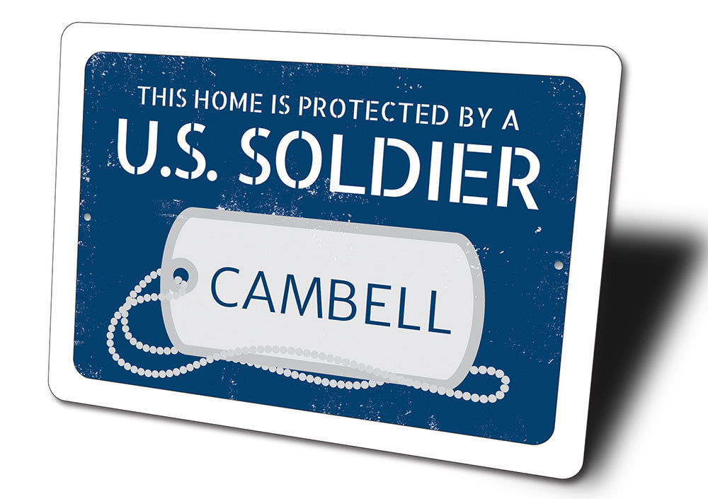 US Soldier Sign Aluminum Sign