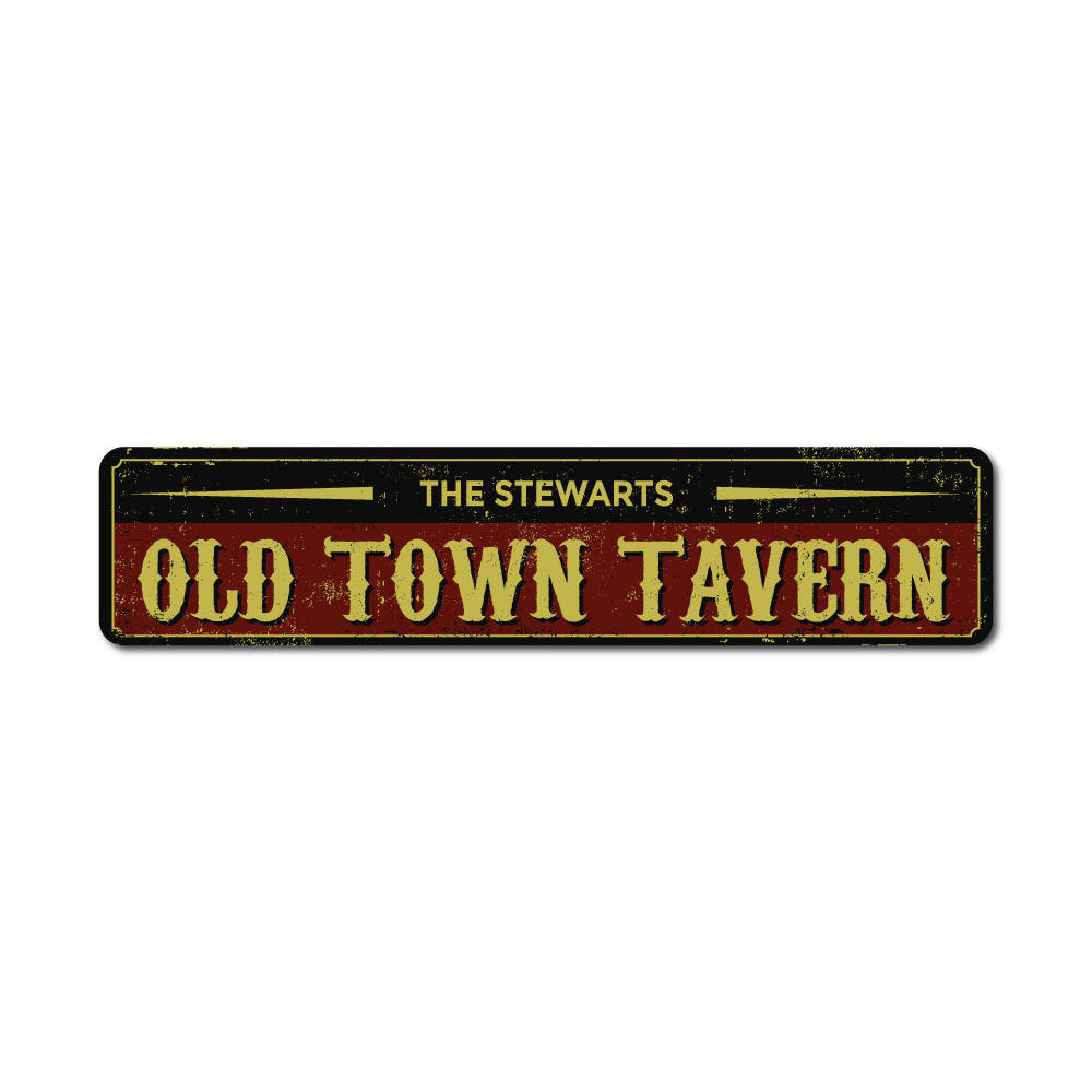 Old Town Tavern Name Sign Aluminum Sign