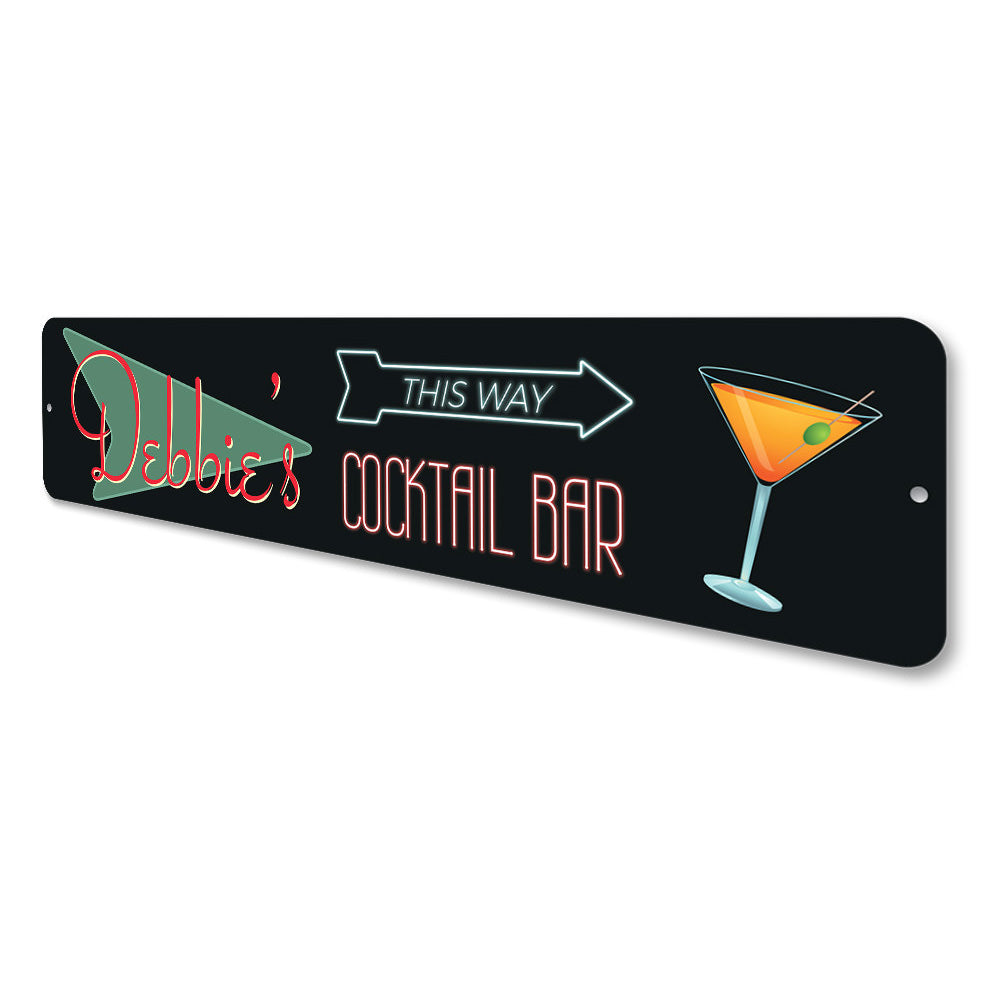Home Cocktail Bar Sign Aluminum Sign