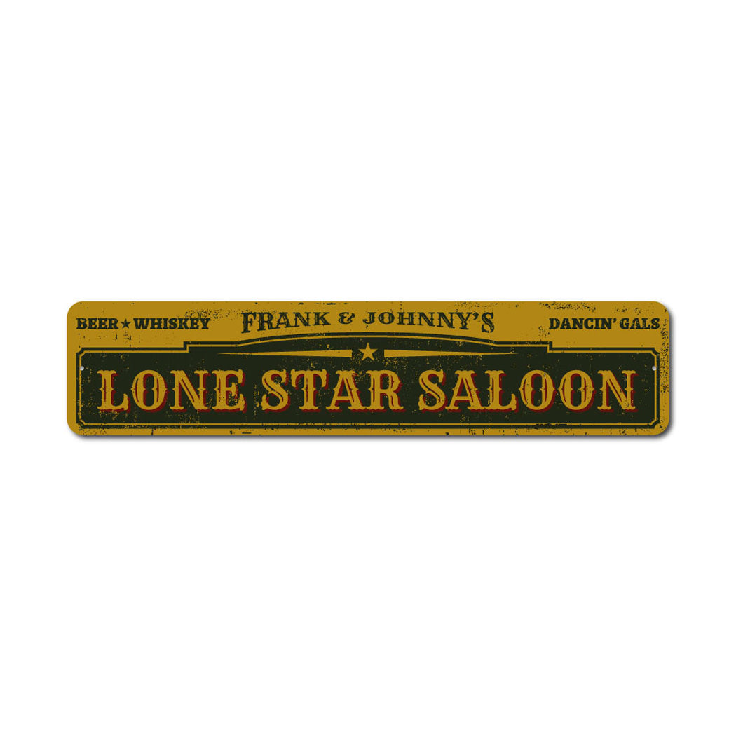 Lone Star Saloon Sign
