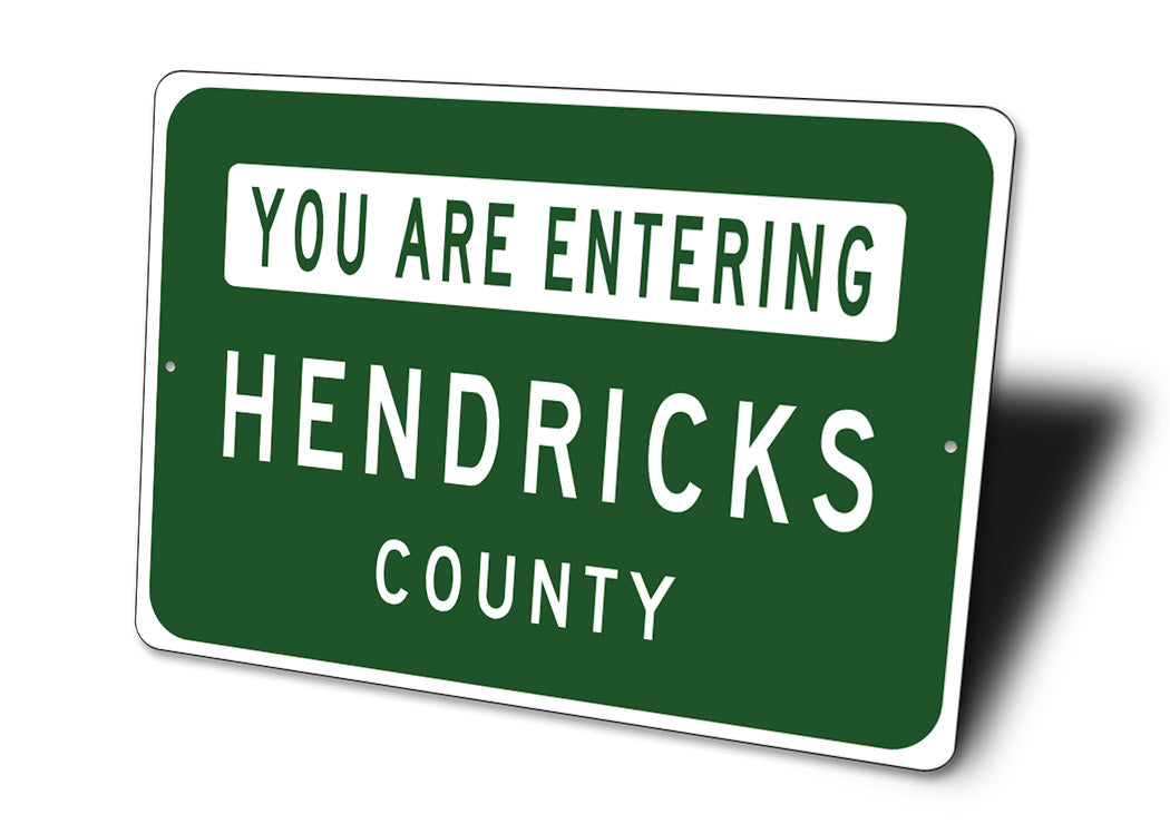 Entering County City Limit Sign