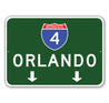 Interstate Exit Arrow Sign