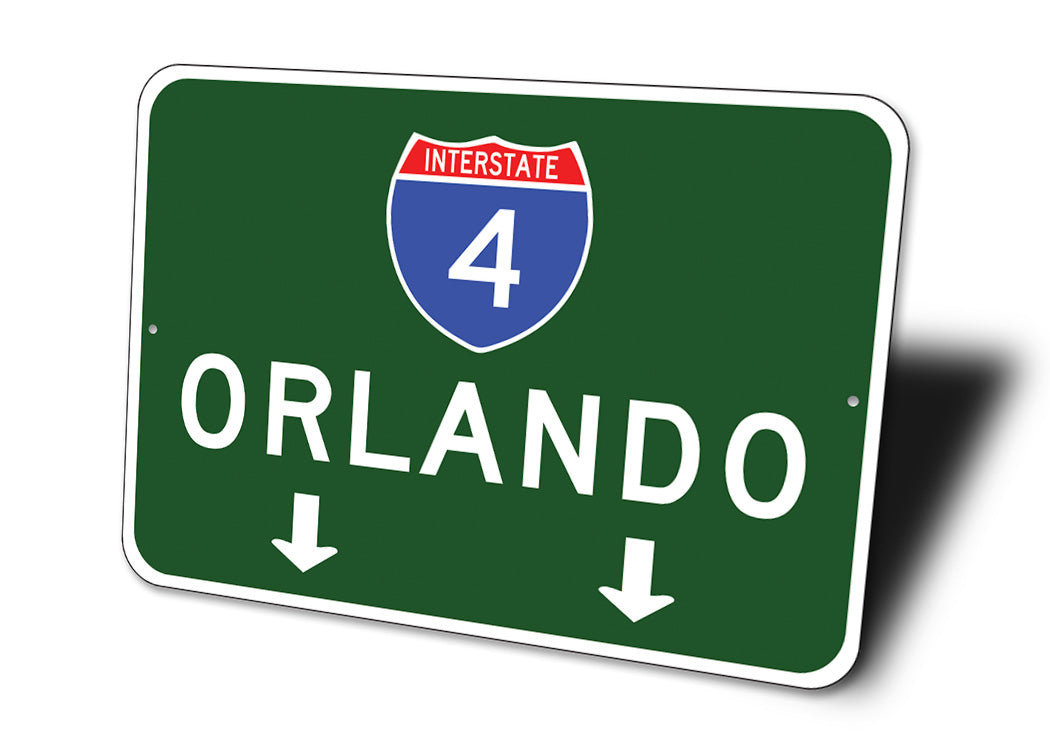 Interstate Exit Arrow Sign