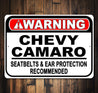 Seatbelt Warning Sign
