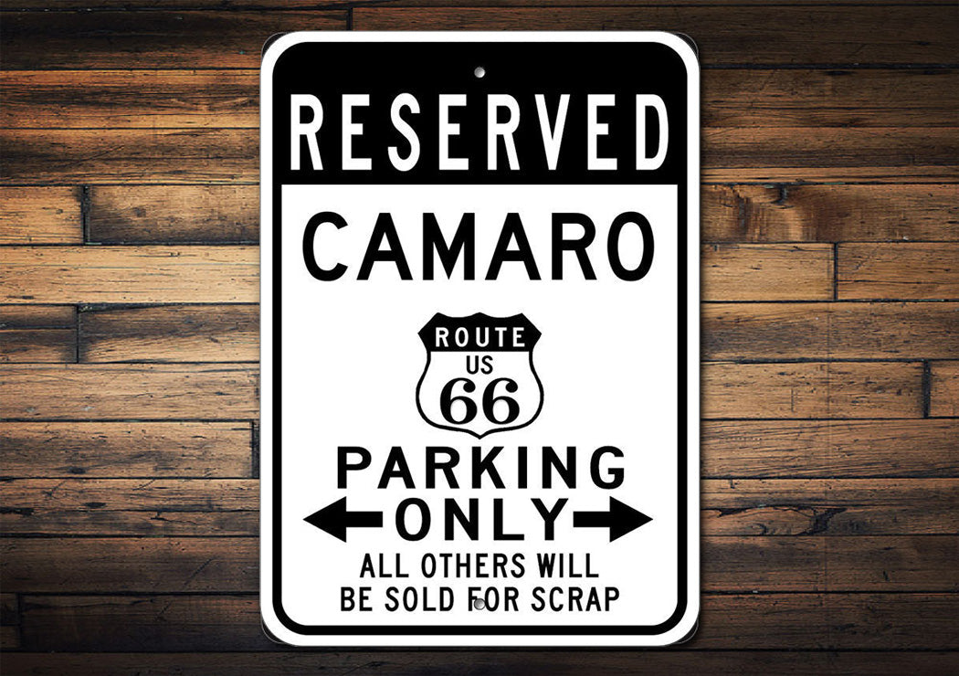 Route 66 Parking Sign