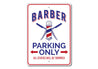 Barber Shop Parking Sign