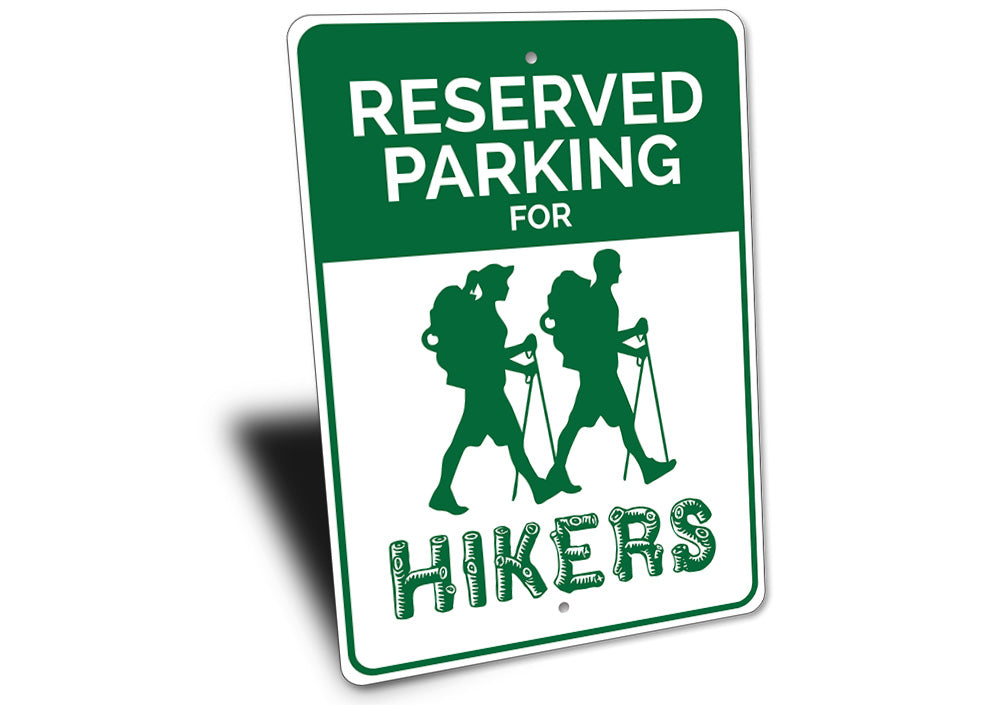Hiker Parking Sign