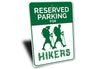 Hiker Parking Sign