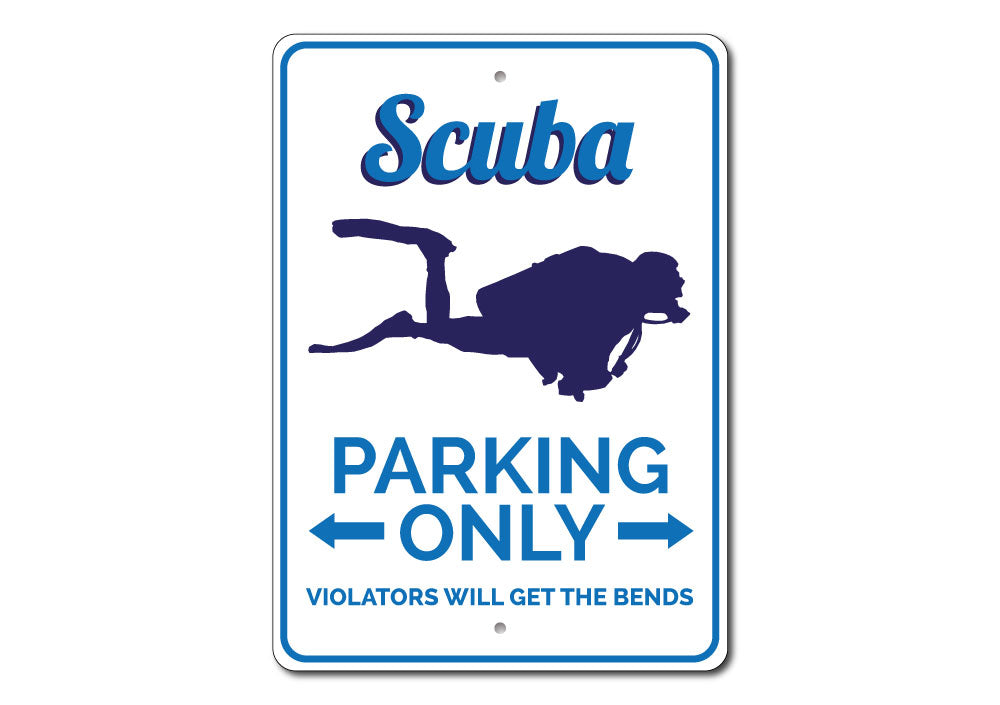 Scuba Parking Sign