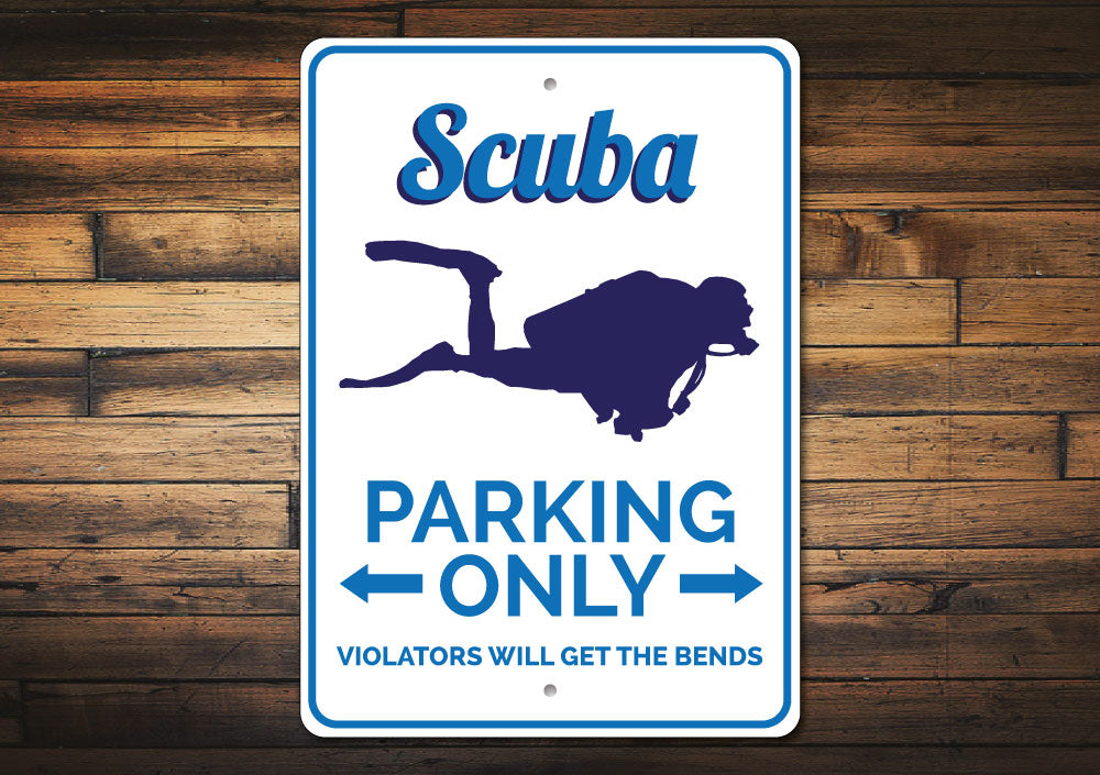 Scuba Parking Sign