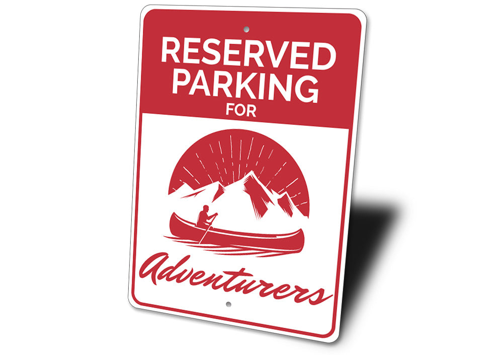 Adventurer Parking Sign