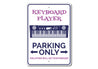 Keyboard Parking Sign