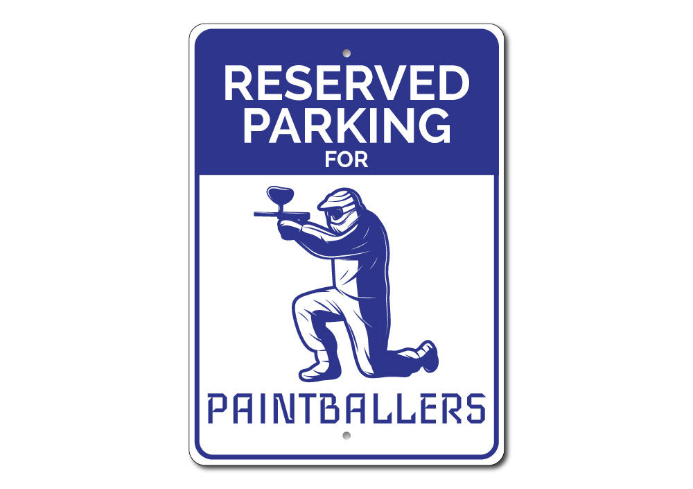 Paintballer Parking Sign