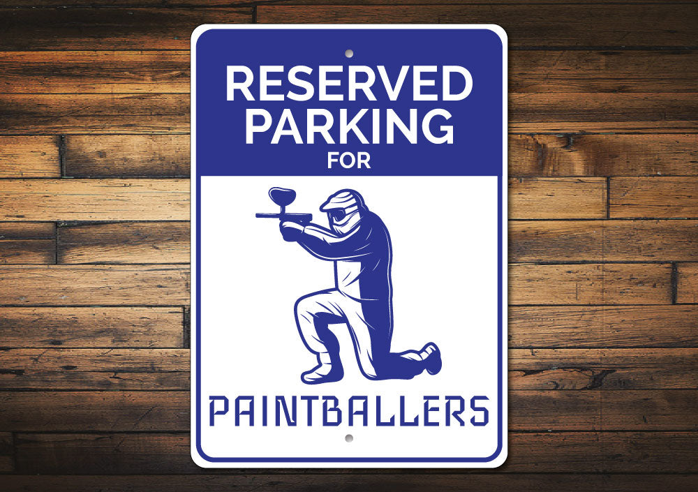 Paintballer Parking Sign