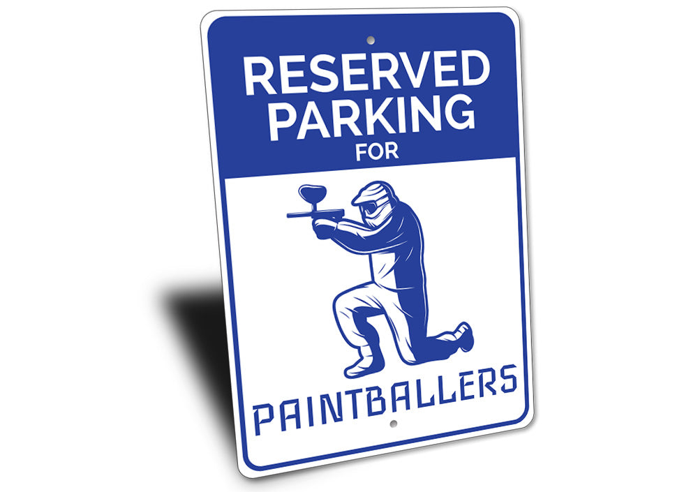 Paintballer Parking Sign