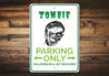 Zombie Parking Sign