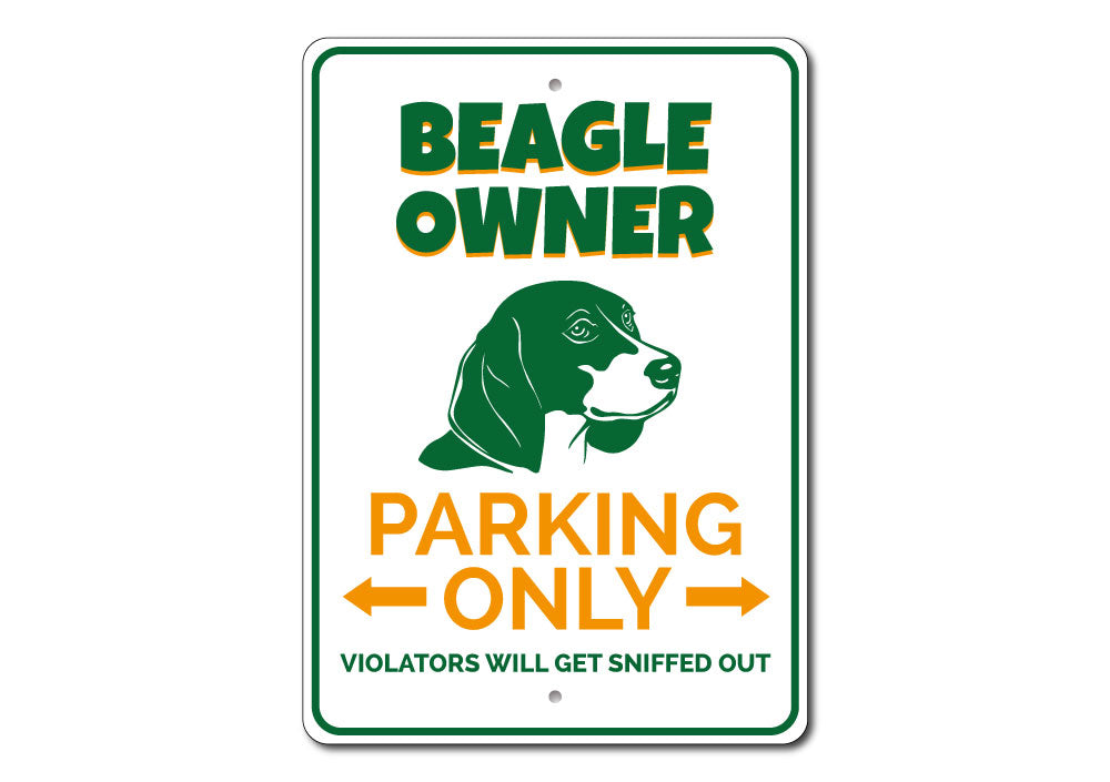 Beagle Owner Parking Sign