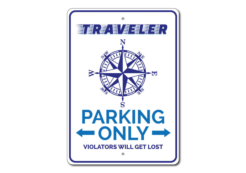 Traveller Parking Sign – Lizton Sign Shop