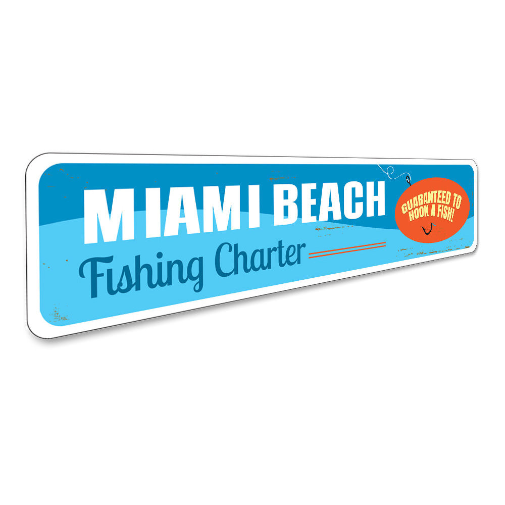 Fishing Charter Sign Aluminum Sign