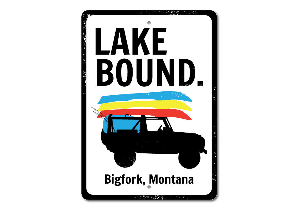 Lake Bound Sign