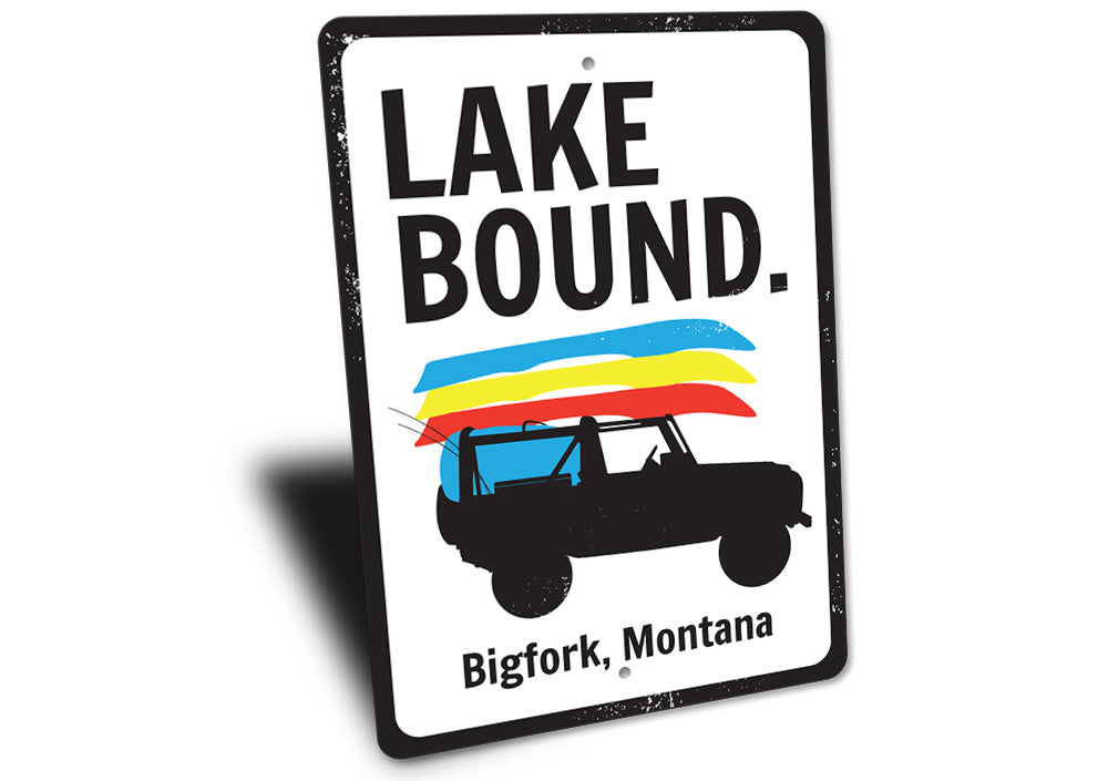 Lake Bound Sign