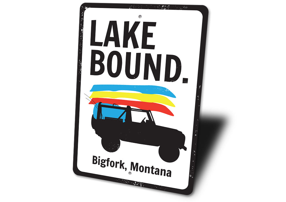 Lake Bound Sign