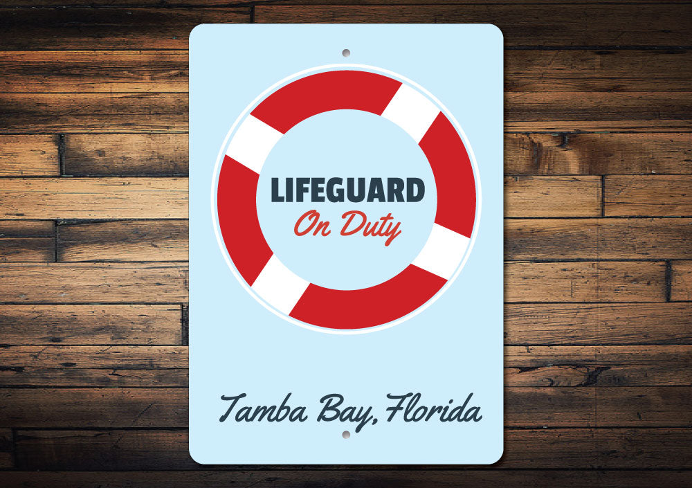Lifeguard Sign Aluminum Sign