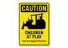 Caution Playroom Sign
