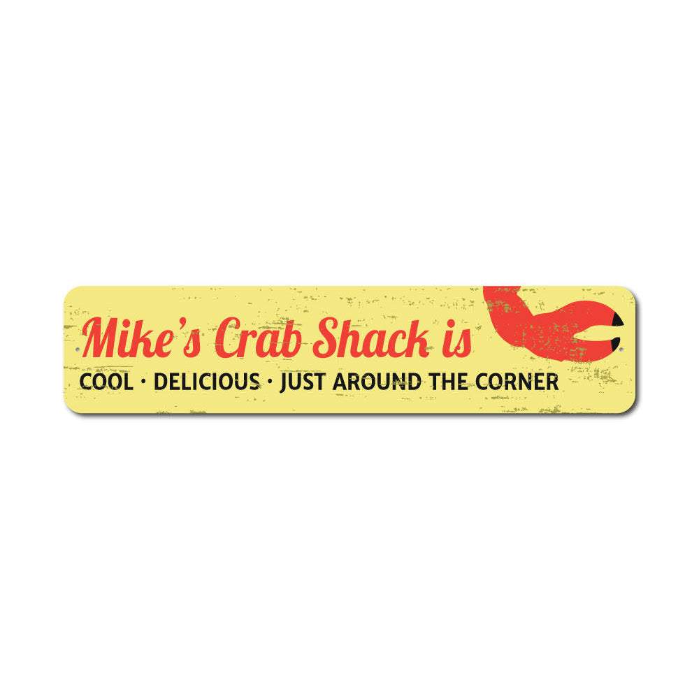 Crab Claw Sign Aluminum Sign