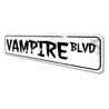 Vampire Boulevard Sign Aluminum Sign