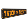 Trick or Treat Street Sign Aluminum Sign