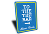 To the Tiki Bar Sign