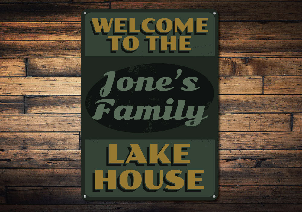 Lake House Welcome Sign